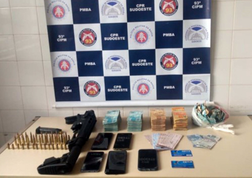 Maracás: PM frustra ação e prende suspeitos que planejavam arrombar banco