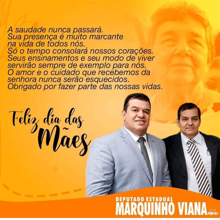 Deputado Marquinho Viana homenageia o Dia das Mães relembrando sua mãe, Dona Lúcia, ex-prefeita de Barra da Estiva