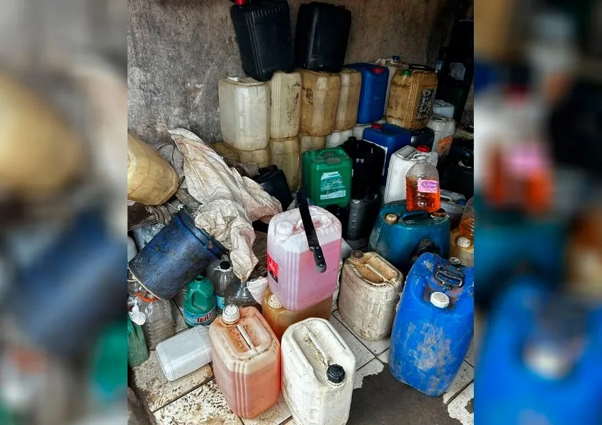 Polícia Militar apreende mais de mil litros de combustível adulterado em Itabuna