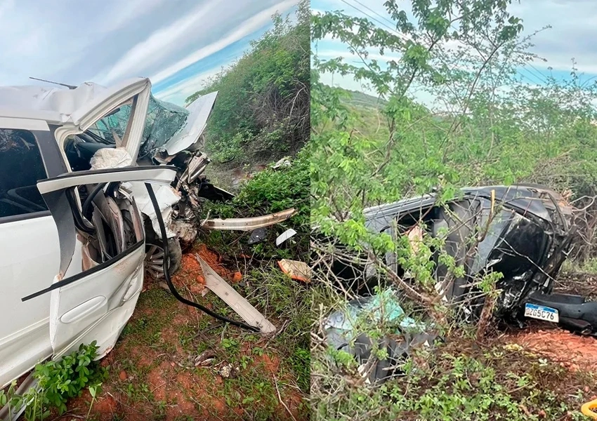 Três pessoas ficam feridas em colisão entre Malhada de Pedras e Rio do Antônio