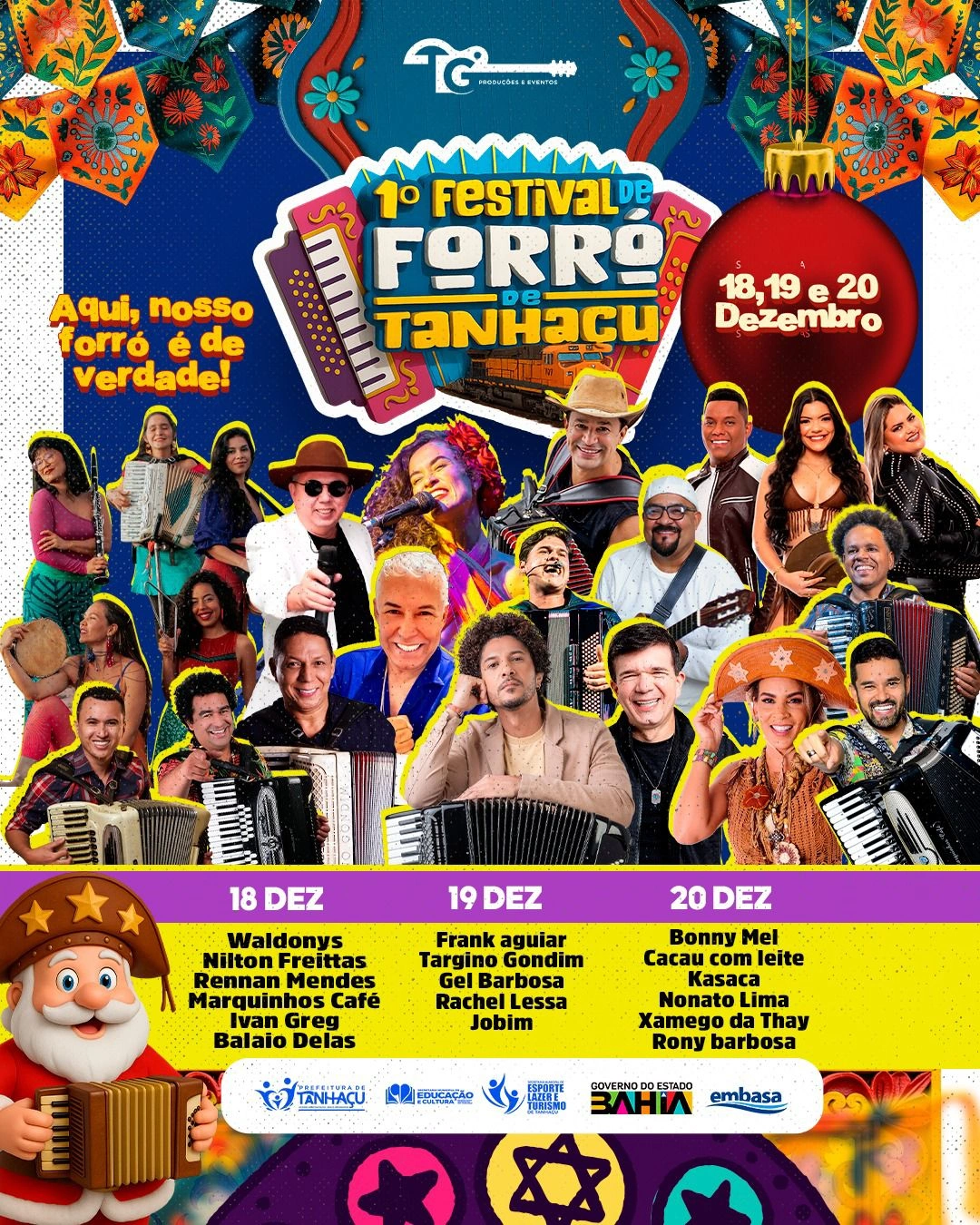 Tanhaçu anuncia 1º Festival de Forró com três dias de atrações em dezembro