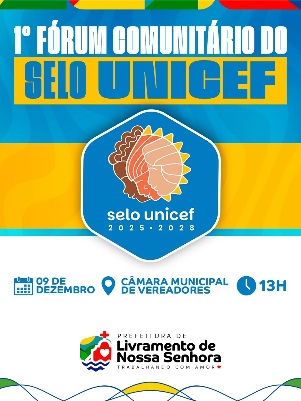 Livramento realiza 1º Fórum Comunitário do Selo UNICEF em dezembro