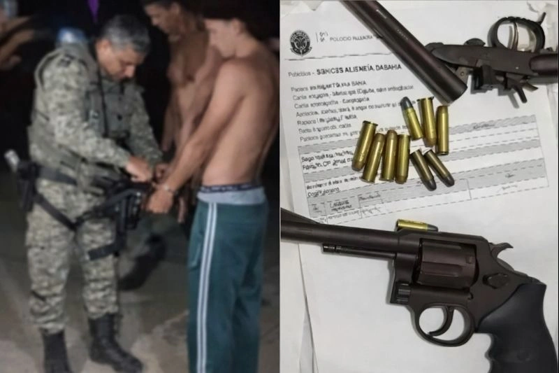 Indígenas são flagrados com armas e liberados após abordagem em Itamaraju