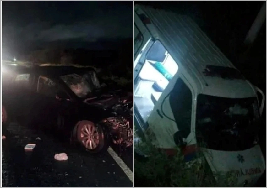 Ambulância a caminho de Salvador se envolve em colisão na BA-026