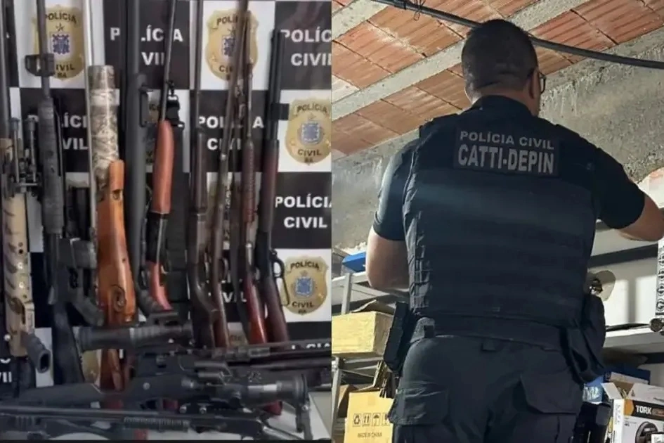 Polícia desarticula oficina ilegal de armas durante operação em Cândido Sales