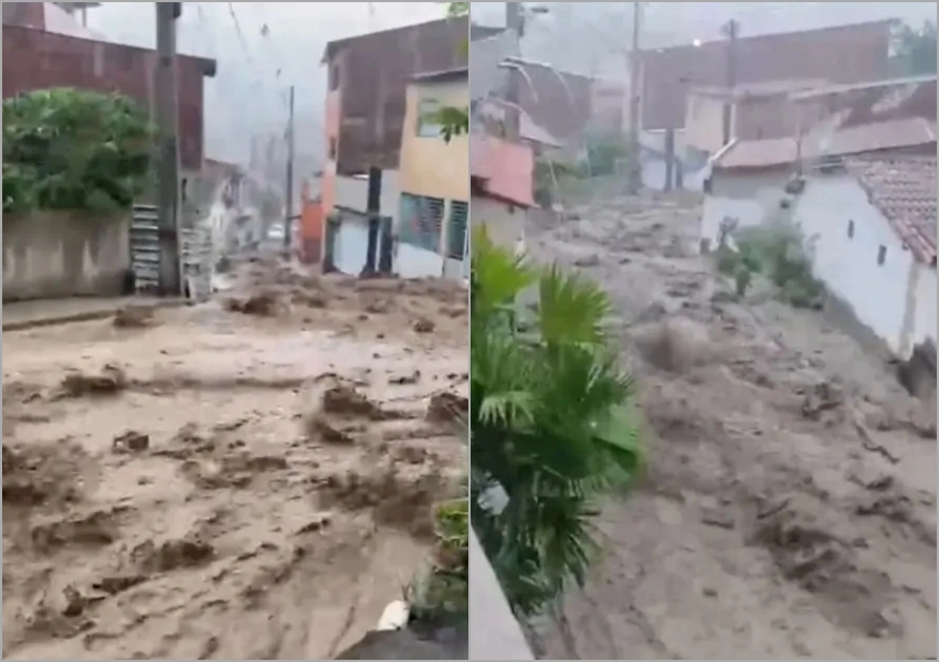Temporal provoca alagamentos e enxurradas em Ubaíra