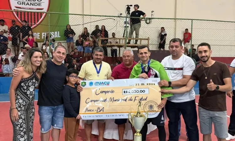São José conquista o Campeonato Municipal de Futsal 2026 em Ituaçu