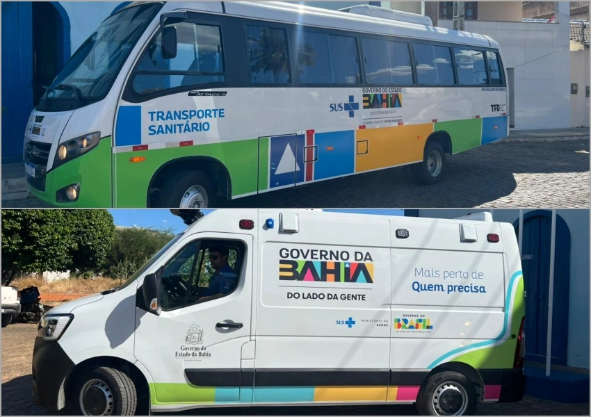 Saúde de Livramento ganha ambulância nova e micro-ônibus para pacientes de hemodiálise