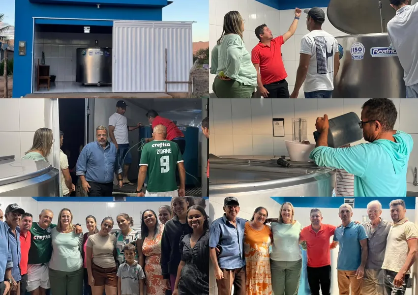 Casa do Leite é entregue com novo tanque pela prefeita Joanina e vereador Raelson