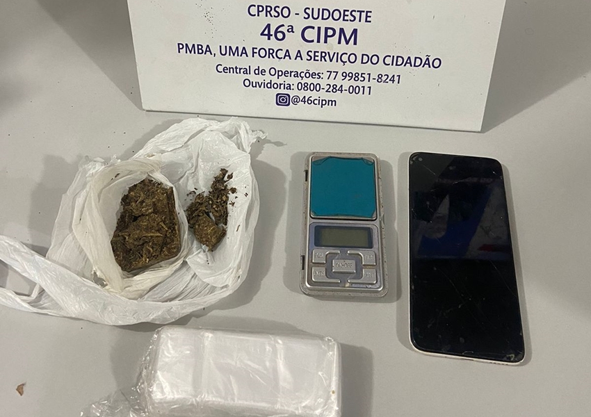 Material ilícito é apreendido após ação rápida da Polícia Militar em Livramento