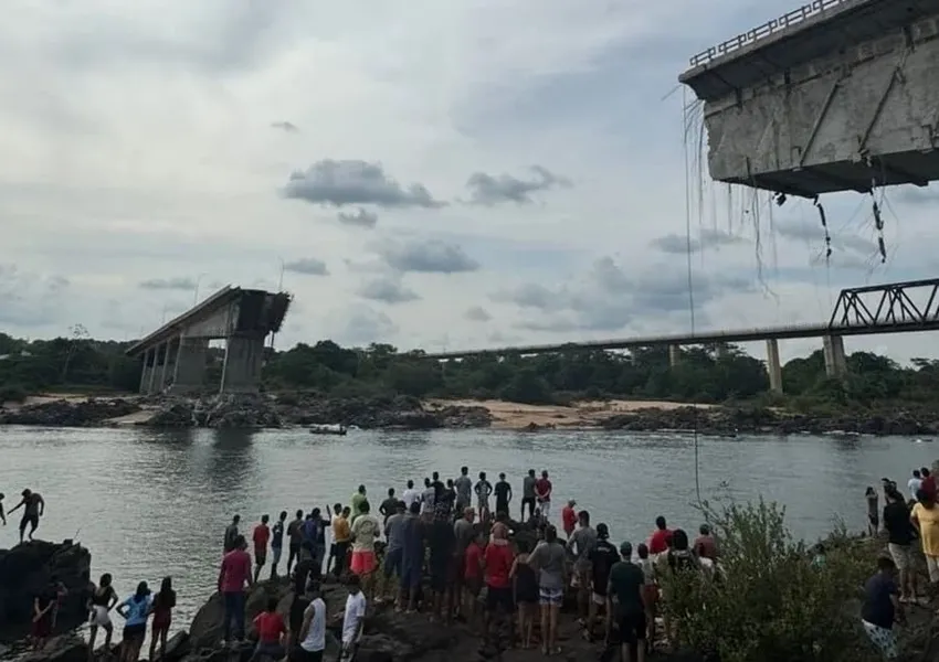 Polícia Federal investiga causas da queda da ponte JK que ligava Maranhão e Tocantins