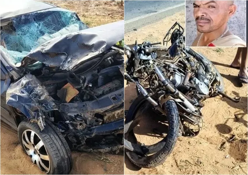 Motociclista morre e mulher fica ferida após colisão na BR-122, em Pindaí