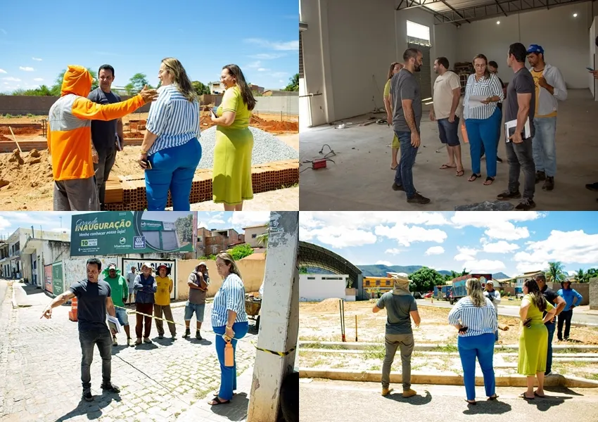 Prefeita Joanina Sampaio visita obras e reforça compromisso com o desenvolvimento de Livramento