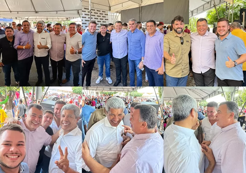 Jerônimo Rodrigues entrega obras em Boquira acompanhado de autoridades de Livramento