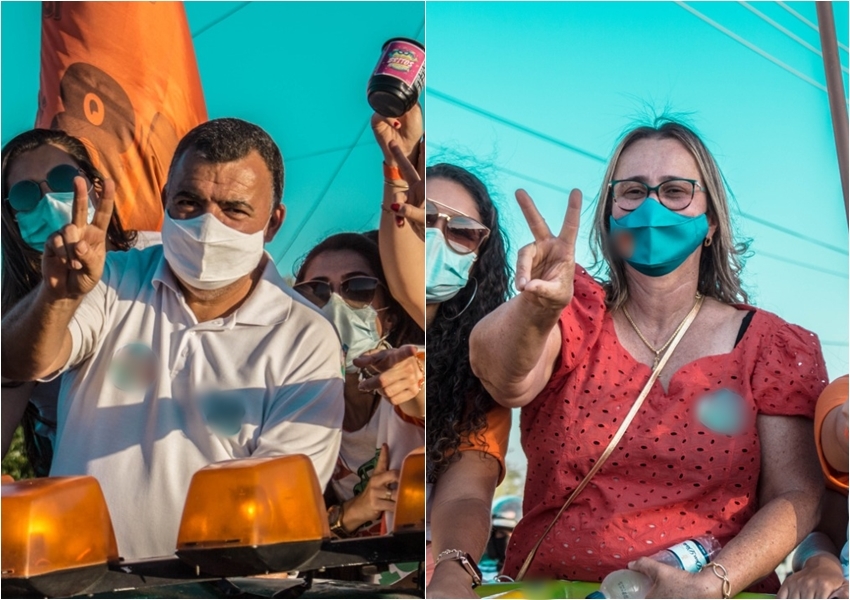 Ricardinho e Joanina abrem corrida eleitoral de Livramento com carreata e vídeo de boas-vindas