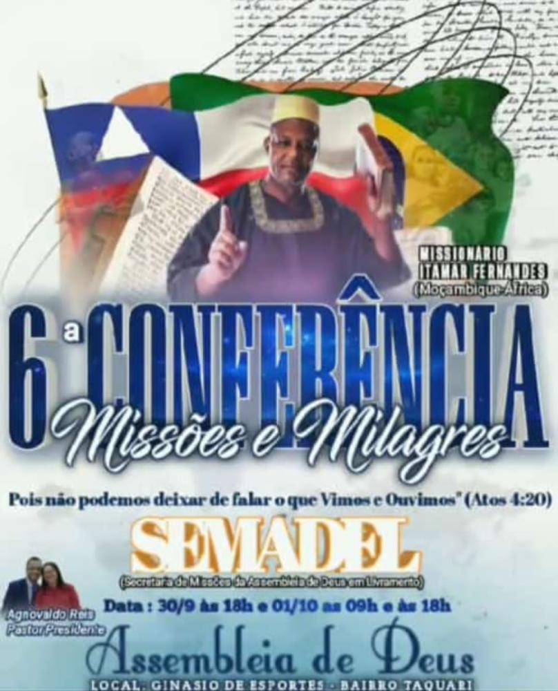6ª Conferência Missões e Milagres: Um chamado à reflexão e ação missionária