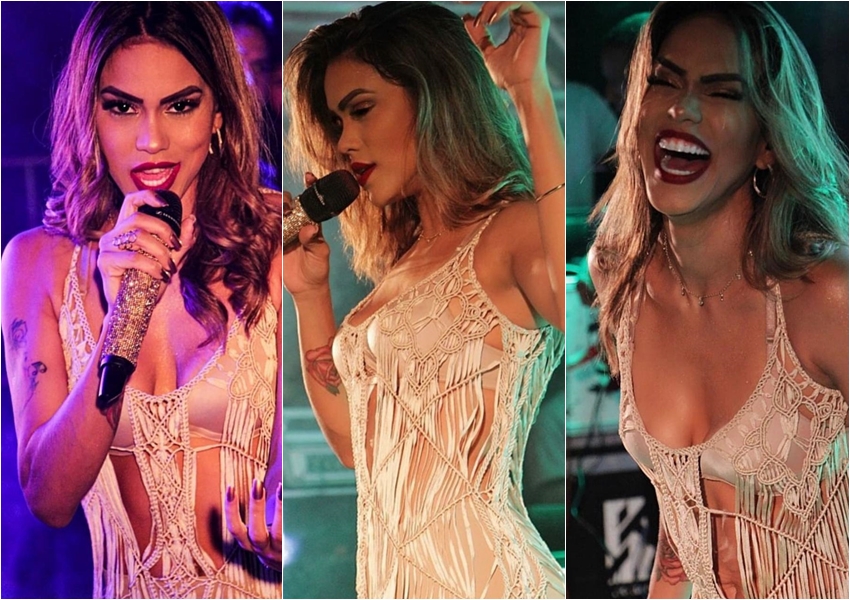 Larissa Mello deu um show de simpatia na primeira noite de São João em Ribeirão do Largo