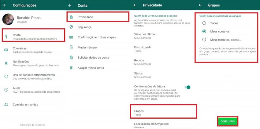WhatsApp vai liberar opção para impedir que usuário seja colocado em grupo sem ter autorizado
