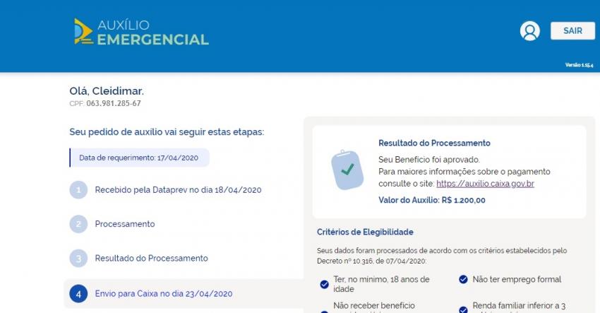 Dom Basílio: Companheira do vereador Edy Frutas recebeu R$ 1.200,00 do Auxílio Emergencial
