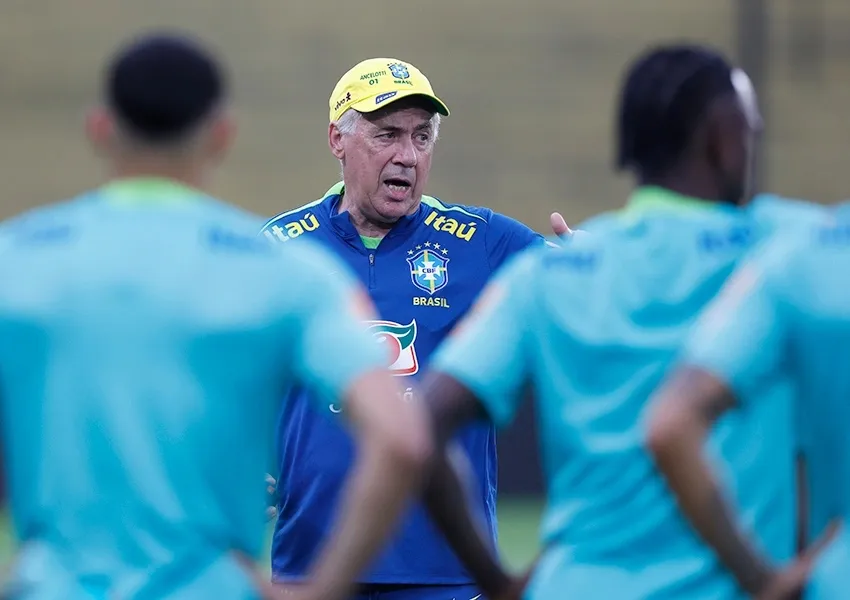 Carlo Ancelotti convoca Seleção Brasileira para amistosos contra Senegal e Tunísia em novembro