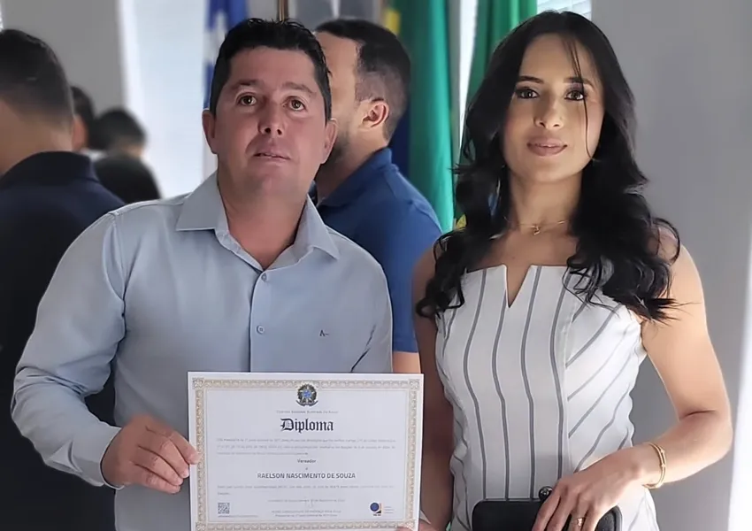 Raelson de Itanagé é diplomado vereador e agradece confiança da população
