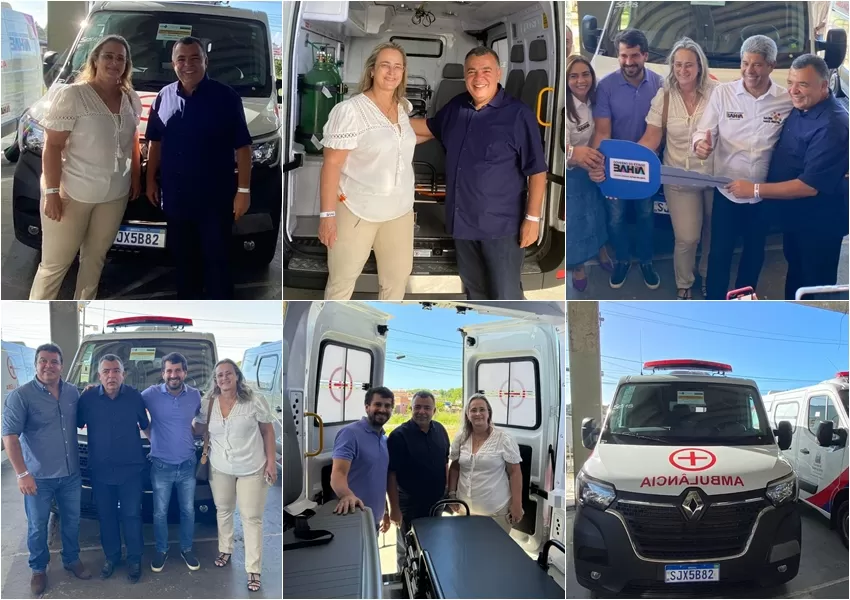 Governo da Bahia e deputados fortalecem saúde em Livramento com entrega de nova ambulância