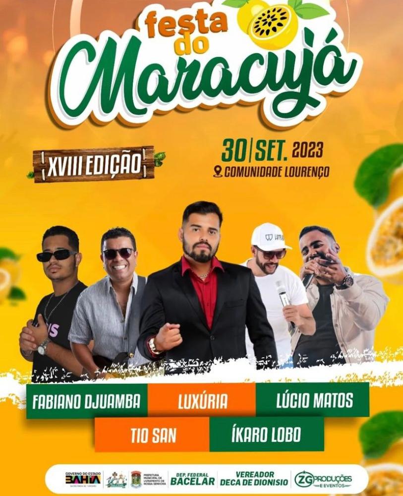 Festa do Maracujá agita comunidade de Lourenço neste Sábado (30)