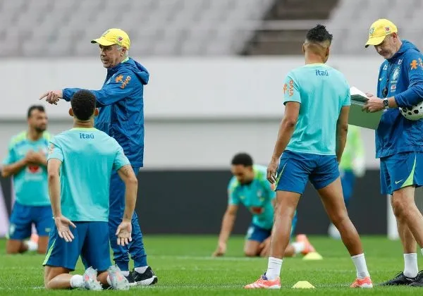 Seleção Brasileira faz último treino completo antes de enfrentar a Coreia do Sul