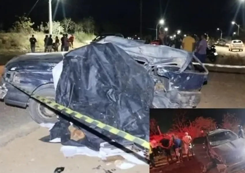 Colisão entre Fiat Toro e Uno resulta em duas mortes na BA-395, em Tucano