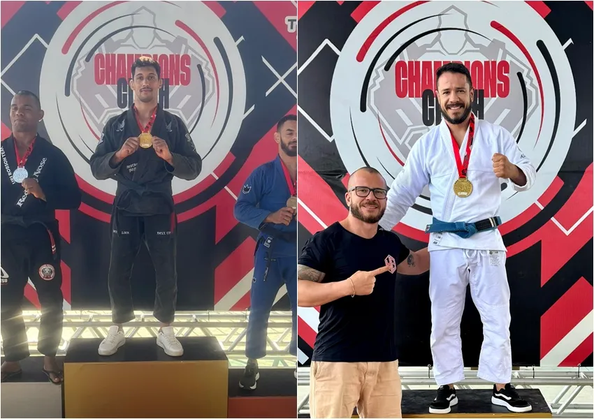 Academia Escola da Luta HG de Livramento conquista 8 medalhas no Champions Clash BJJ em Vitória da Conquista