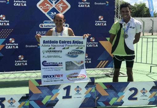 Tõe Corredor conquista medalha de ouro no circuito Loterias Caixa Paraolímpico em Aracaju e conquista vaga para disputa nacional