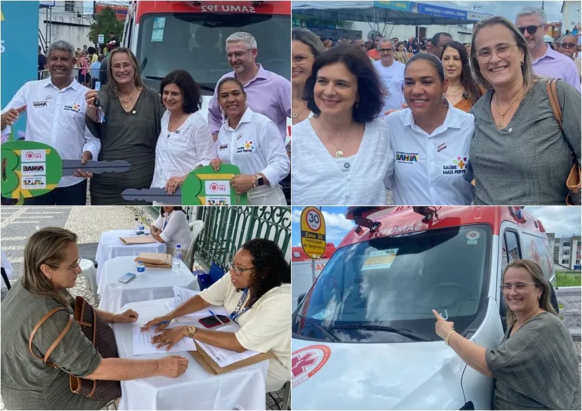 Livramento de Nossa Senhora recebe nova ambulância do SAMU para reforçar atendimento de urgência