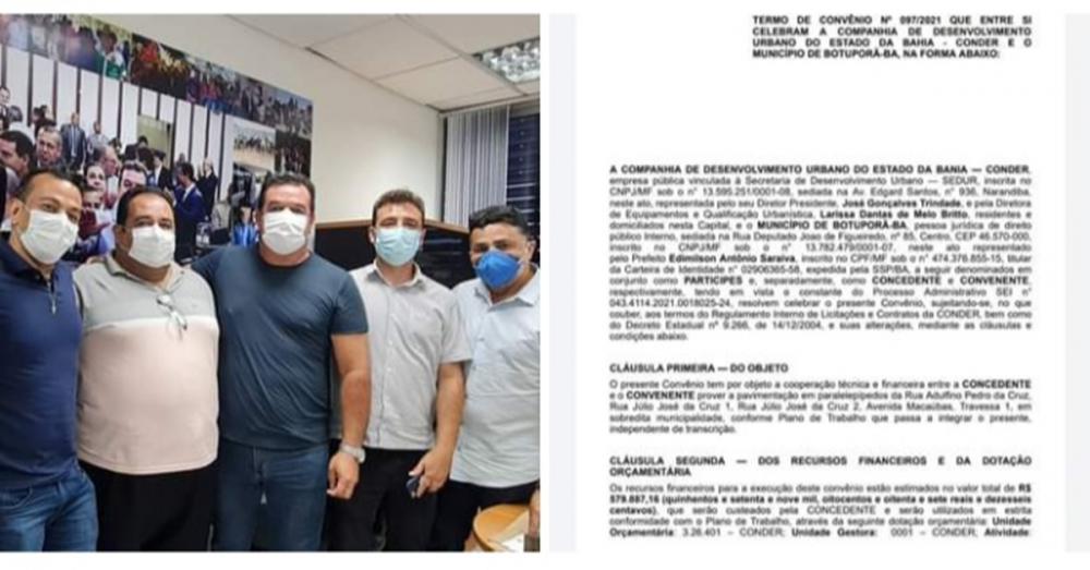 Emenda Parlamentar do deputado Marquinho Viana leva calçamento para diversas ruas de Botuporã