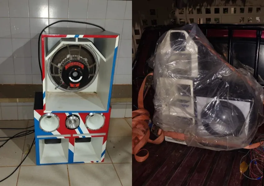 Polícia Militar apreende equipamentos de som durante Operação 'Paredão Zero' em Livramento