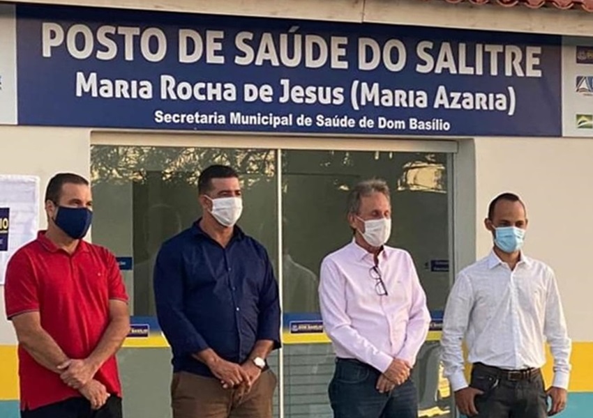 Dom Basílio: Prefeito inaugura Posto de Saúde na comunidade de Salitre