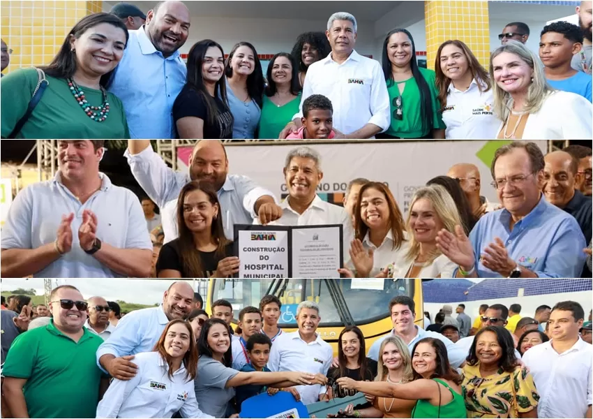 Com visita do governador e da deputada, Lençóis recebe importantes investimentos em infraestrutura e educação 