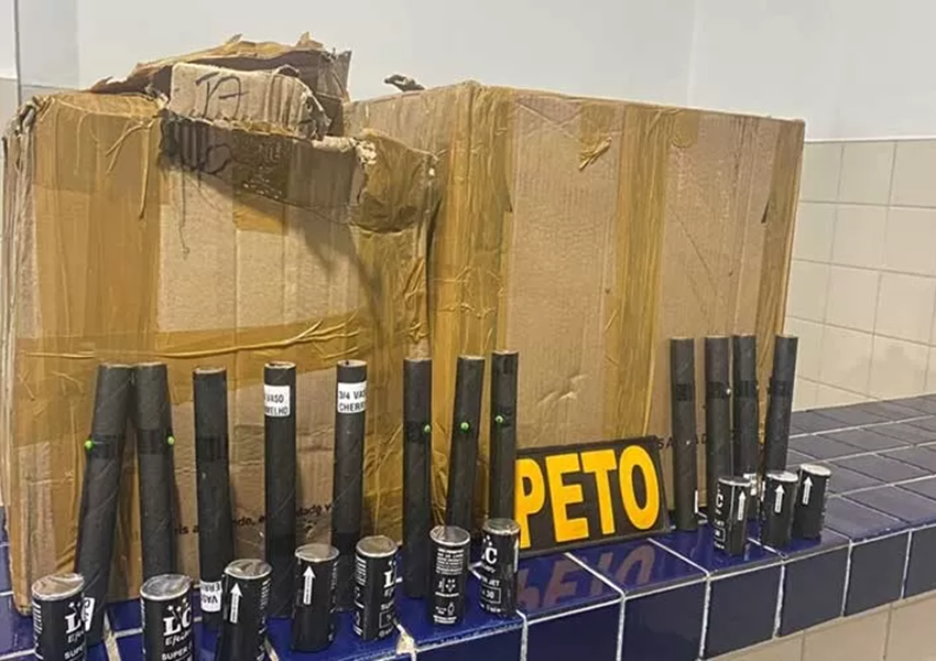 Brumado: Polícia apreende fogos de artifício transportados irregularmente em ônibus