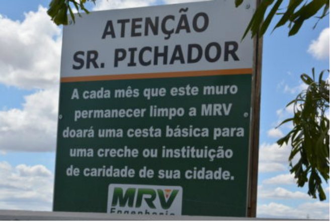 Combatendo a Pichação: empresa doa cesta básica caso muro não seja pichado em Vitória da Conquista