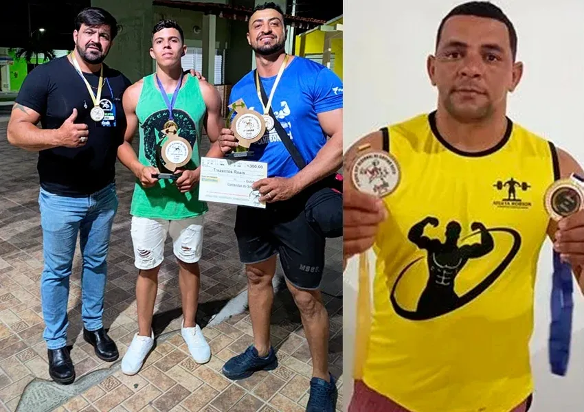 Equipe de Livramento brilha em campeonato de supino e leva o nome do município ao pódio