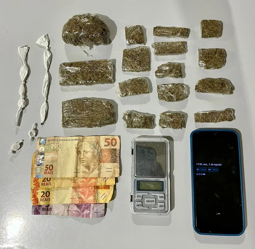 Suspeito é preso por tráfico no bairro Benito Gama, em Livramento