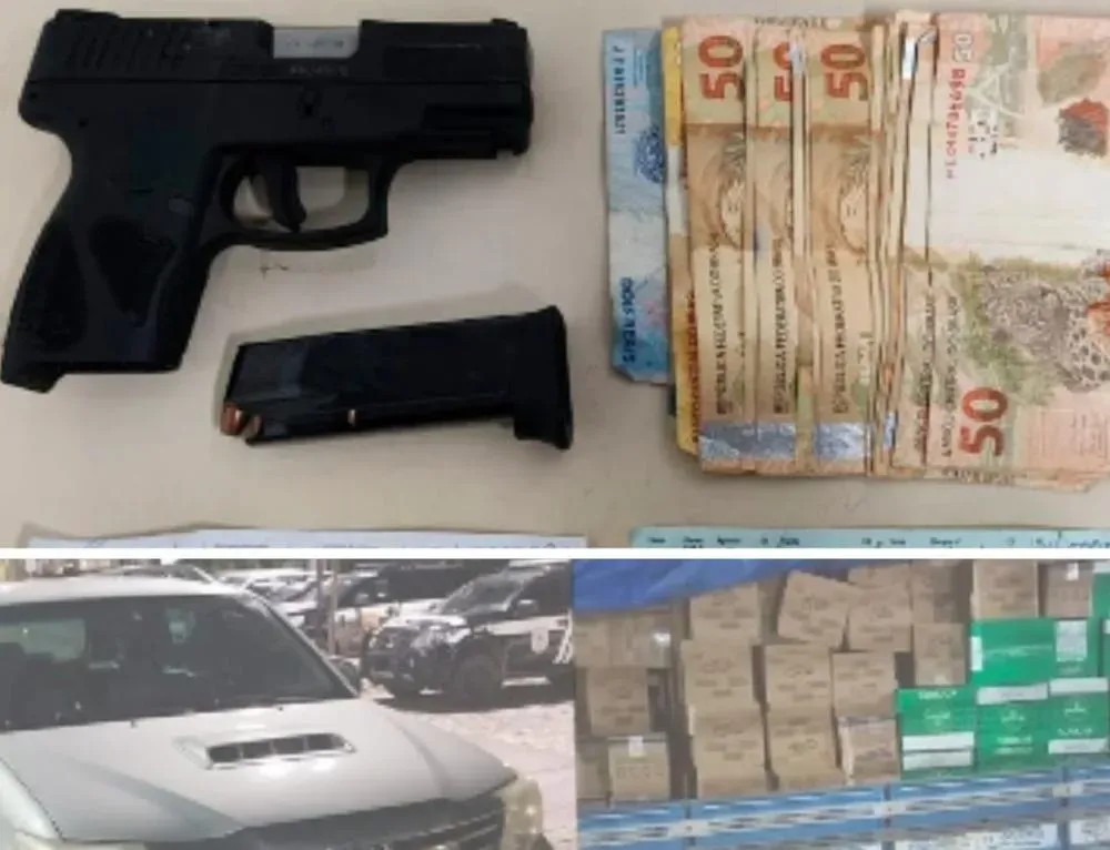 Homem é preso com arma e carga roubada em Manoel Vitorino