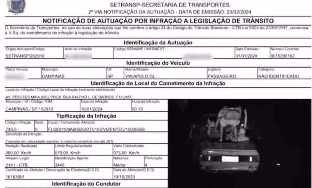 Cena inusitada em Campinas: homem mostra a bunda ao passar por radar de trânsito