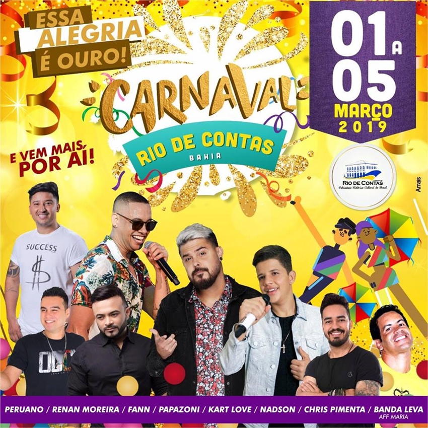 Rio de Contas: Primeiras atrações do carnaval são divulgadas e foliões ficam na bronca