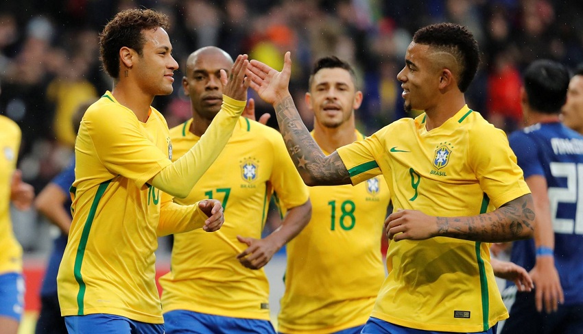 Brasil vence amistoso contra Japão por 3 a 1