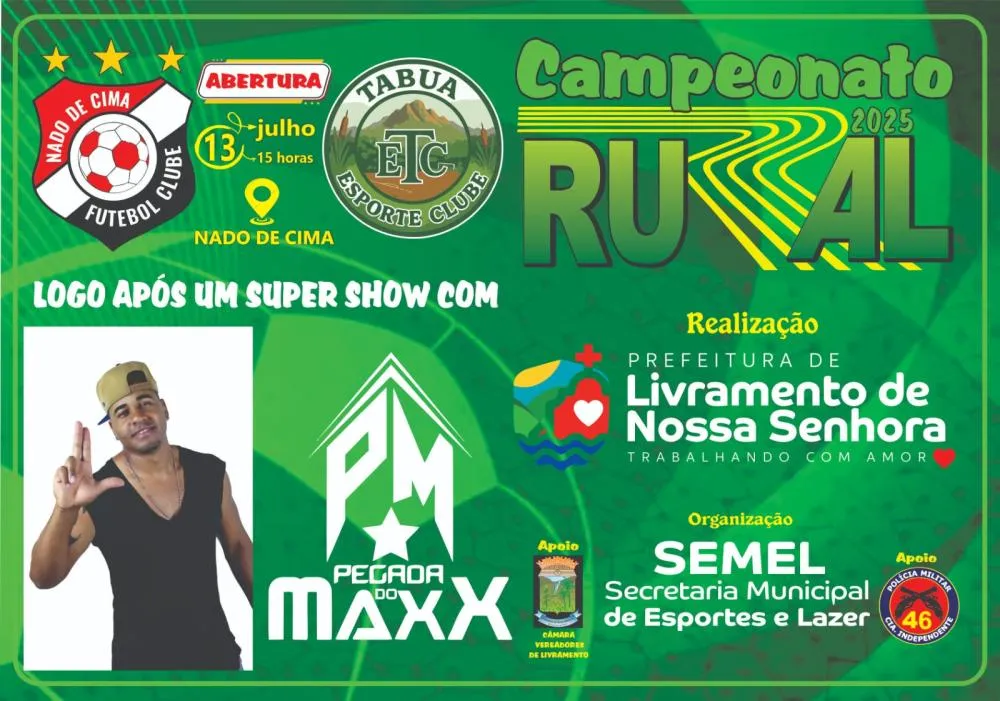 Nado de Cima e Tábua abrem o Campeonato Rural 2025 em Livramento de Nossa Senhora