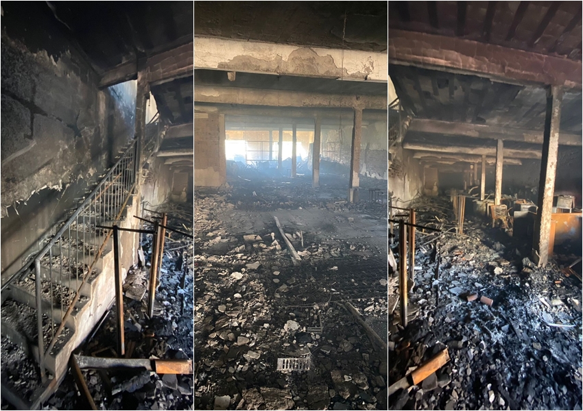 Loja Eletrozema  de Livramento fica completamente destruída apos incêndio