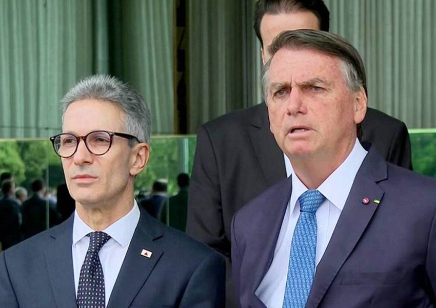 Zema declara apoio a Bolsonaro, e presidente fala em ajuda decisiva