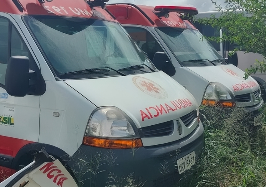 Ambulâncias do Samu em Ipirá permanecem sem uso por 11 anos devido a desafios financeiros