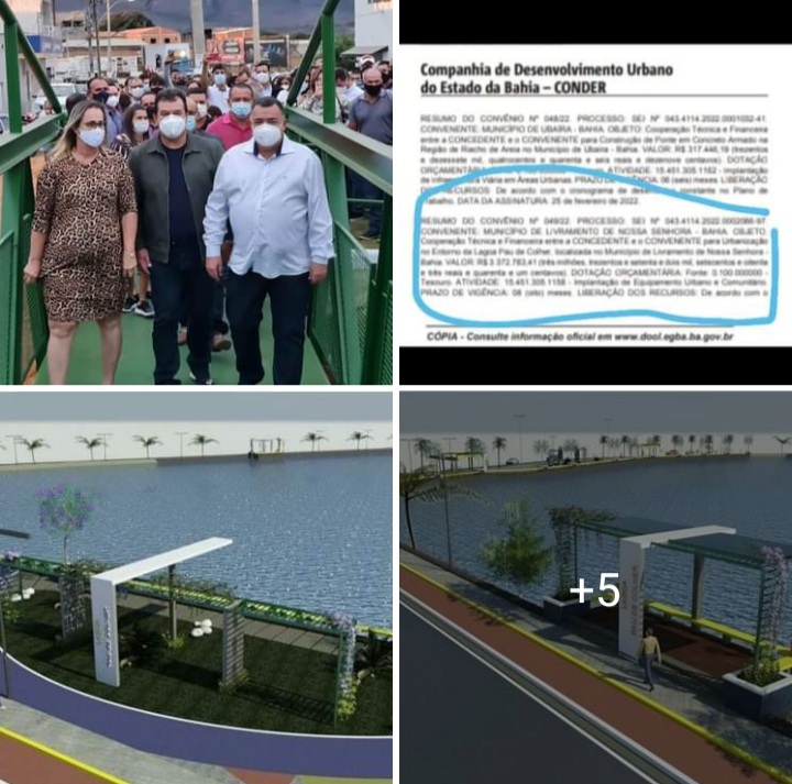 Deputado Marquinho Viana em Livramento de Nossa Senhora comemora a liberação de recursos para urbanização da lagoa do Estocada