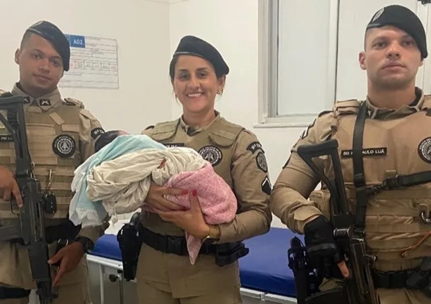 Bebê abandonado é resgatado pela polícia em Catu